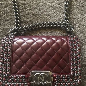 Gently used! Chanel, Quilted Chain Small Crossbody